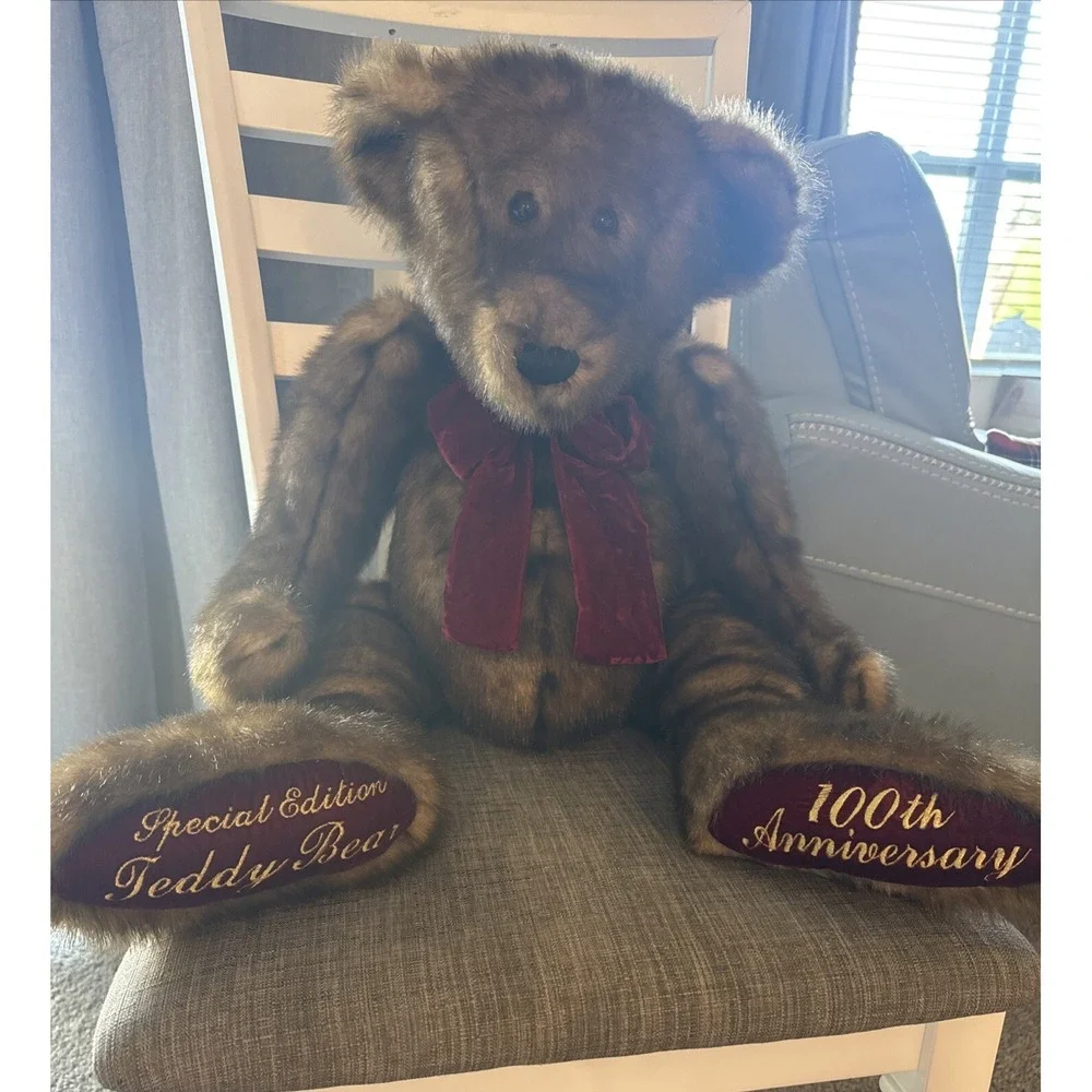 Dan Dee Collectors Choice 100th Anniversary Special Ed 2002 Teddy Bear Plush 30" - Picture 3 of 14